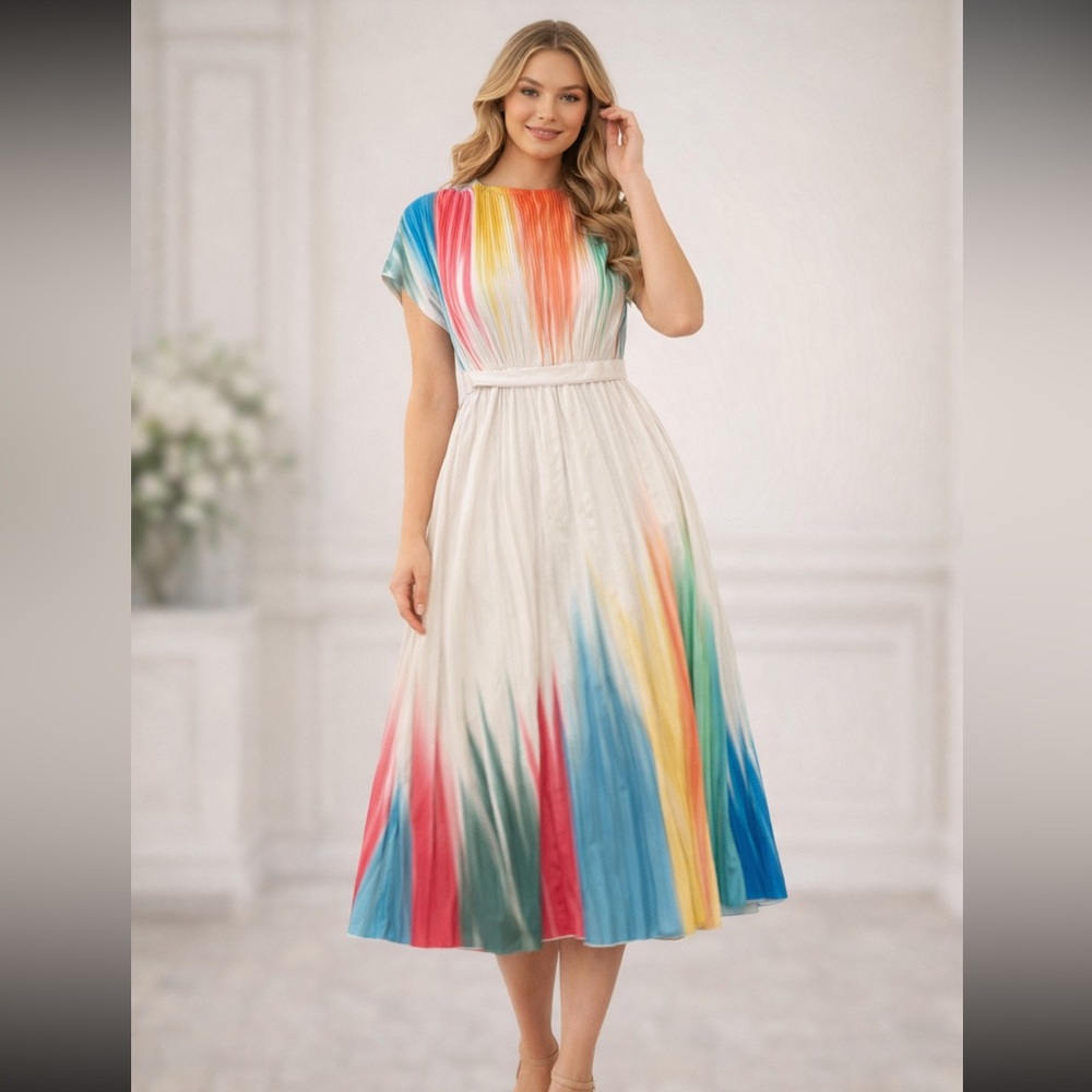 Multicolor Women's Midi Dress